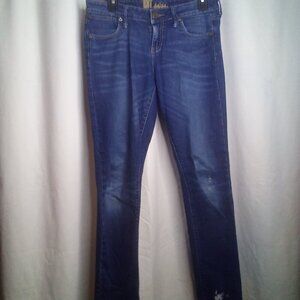 Kut From The Kloth jeans 4 Women Straight Skinny Paint Stains Blue